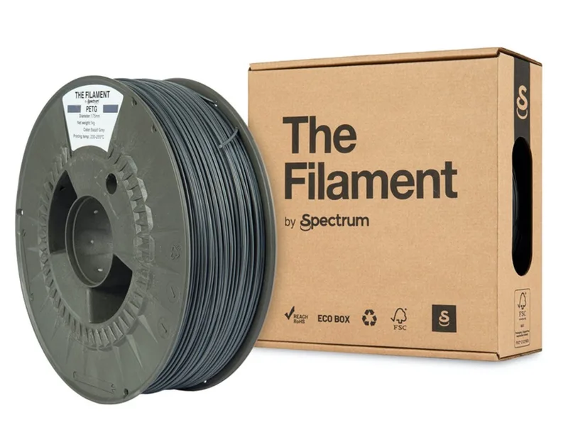 The Filament by Spectrum PET-G basalt Grijs 1 kg Filament van Spectrum Filaments in Grijs – productfoto