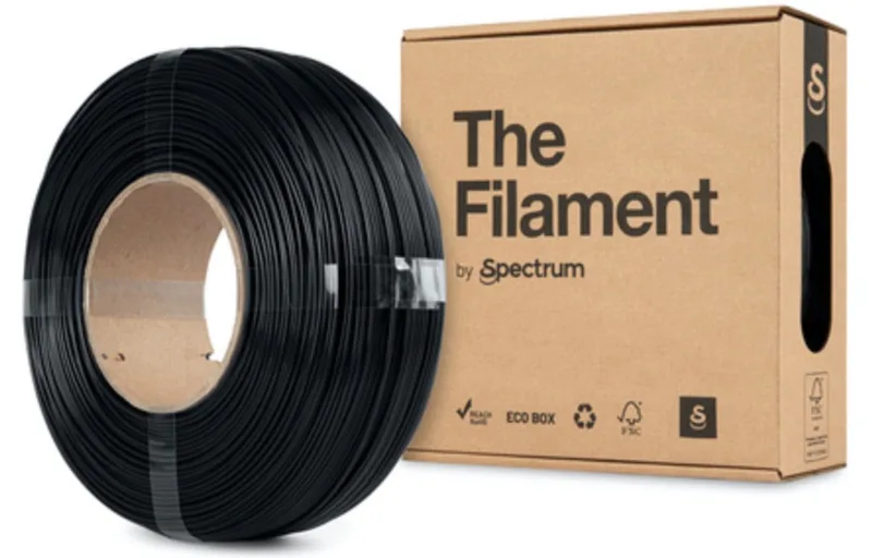 The Filament by Spectrum PET-G midnight 1 kg Refill Filament van Spectrum Filaments in Zwart – productfoto