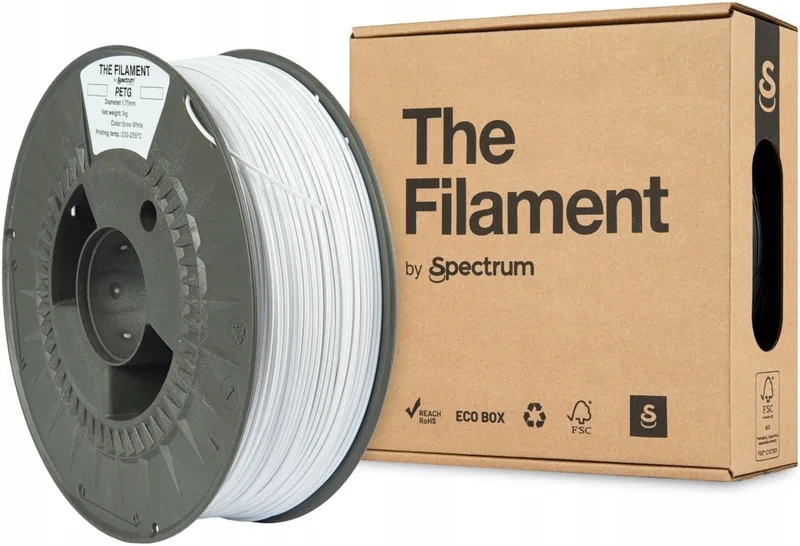 The Filament by Spectrum PET-G snow 1 kg Filament van Spectrum Filaments in Wit – productfoto