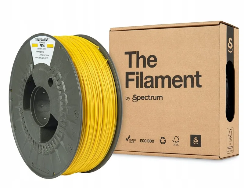 The Filament by Spectrum PET-G Sorbet Geel 1 kg Filament van Spectrum Filaments in Geel – productfoto