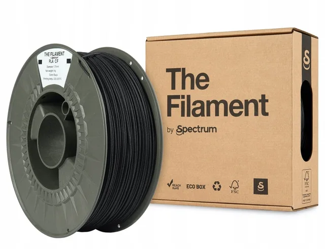 The Filament by Spectrum PLA CF Zwart 1 kg Filament