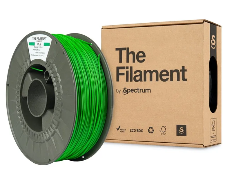 The Filament by Spectrum PLA circuit Groen 1 kg Filament van Spectrum Filaments in Groen – productfoto