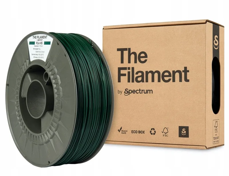 The Filament by Spectrum PLA HS Moss Groen 1 kg Filament van Spectrum Filaments – productfoto