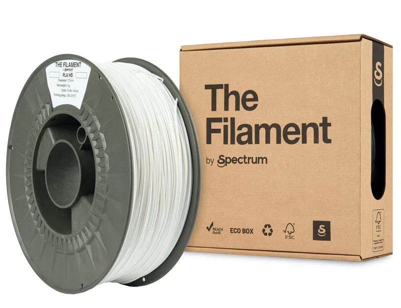 The Filament by Spectrum PLA HS traffic Wit 1 kg Filament från Spectrum Filaments – produktbild