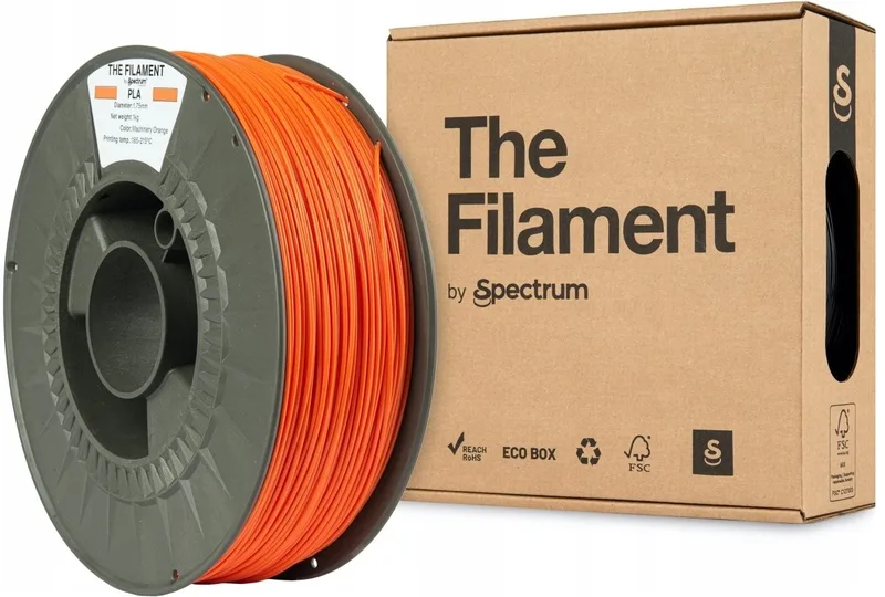 The Filament by Spectrum PLA machinery 1 kg Filament von Spectrum Filaments in Orange – Produktfoto