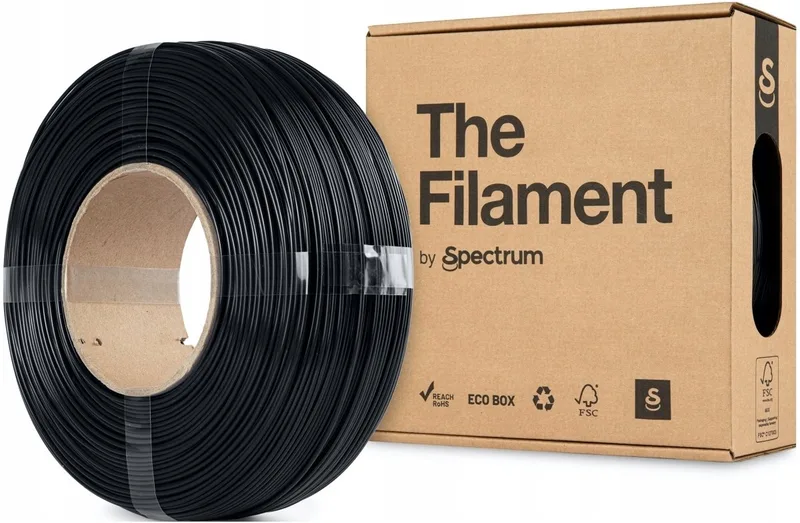 The Filament by Spectrum PLA midnight 1 kg Refill Filament van Spectrum Filaments in Zwart – productfoto