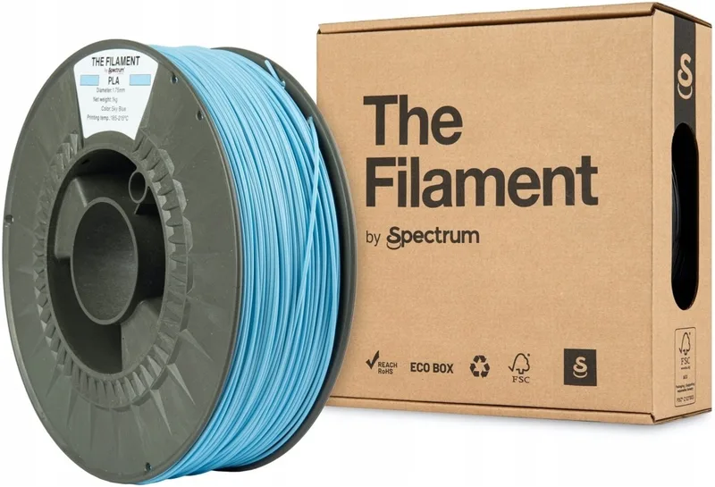 The Filament by Spectrum PLA Sky 1 kg Filament von Spectrum Filaments in Blau – Produktfoto