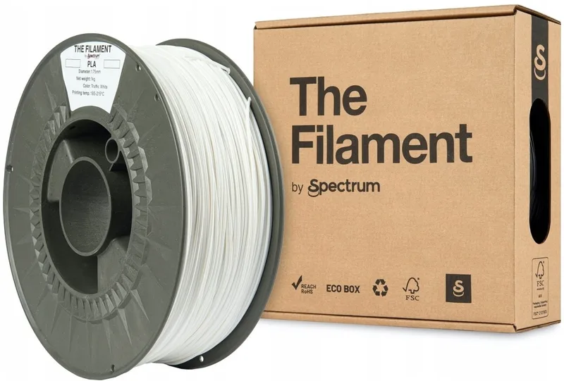 The Filament by Spectrum PLA traffic 1 kg Filament från Spectrum Filaments, Vit – produktbild