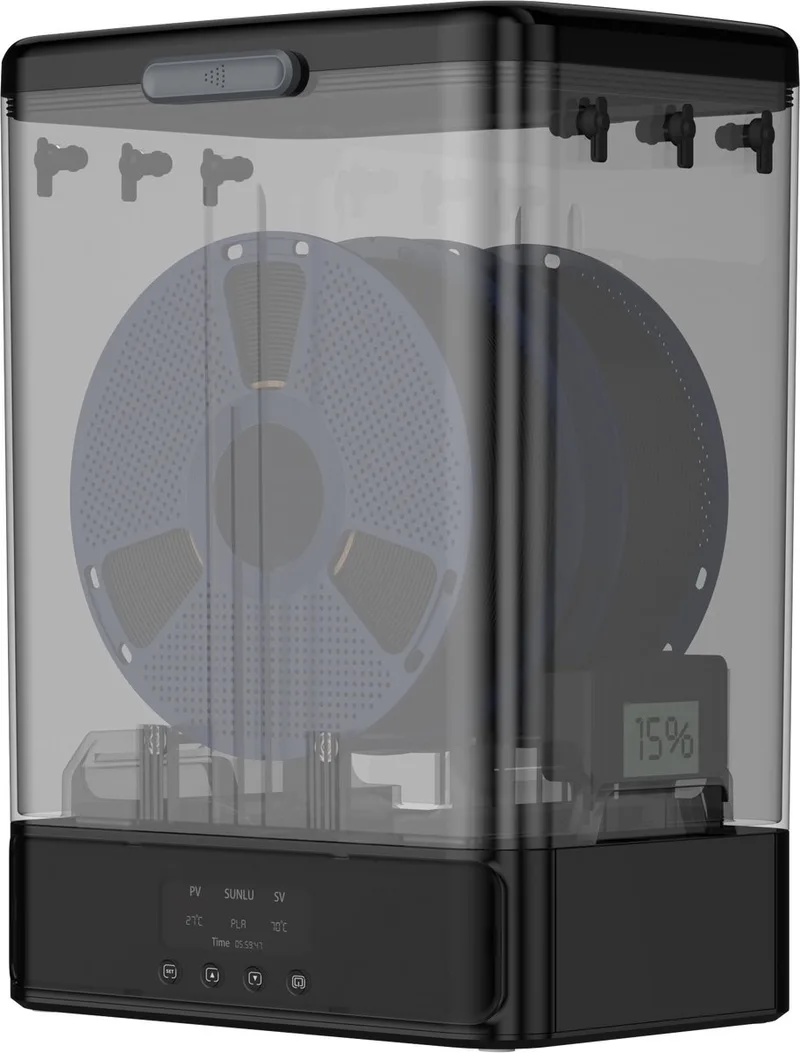 FilaDryer SP2 - Filament Droogbox voor 3D Printer Filament van Sunlu in Zwart – productfoto