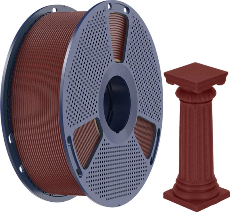 High Speed PLA 3D-filament 1.75mm 1kg Marmer van Sunlu in Brick Red – productfoto