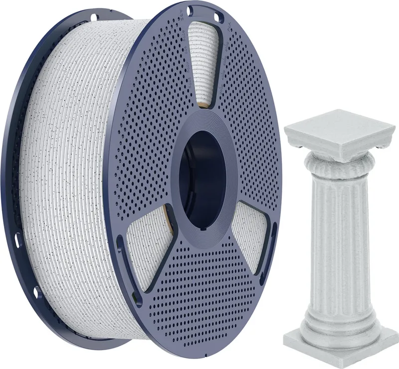 High Speed PLA 3D-filament 1.75mm 1kg Marmer van Sunlu in Oreo – productfoto
