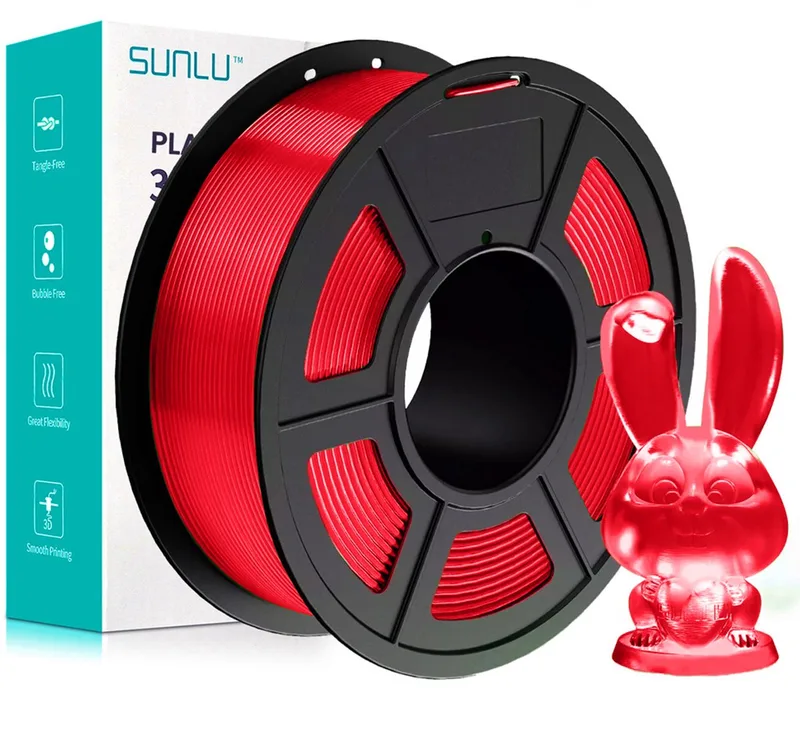 PETG Rood transparant van Sunlu in Rood transparant, Rood – productfoto