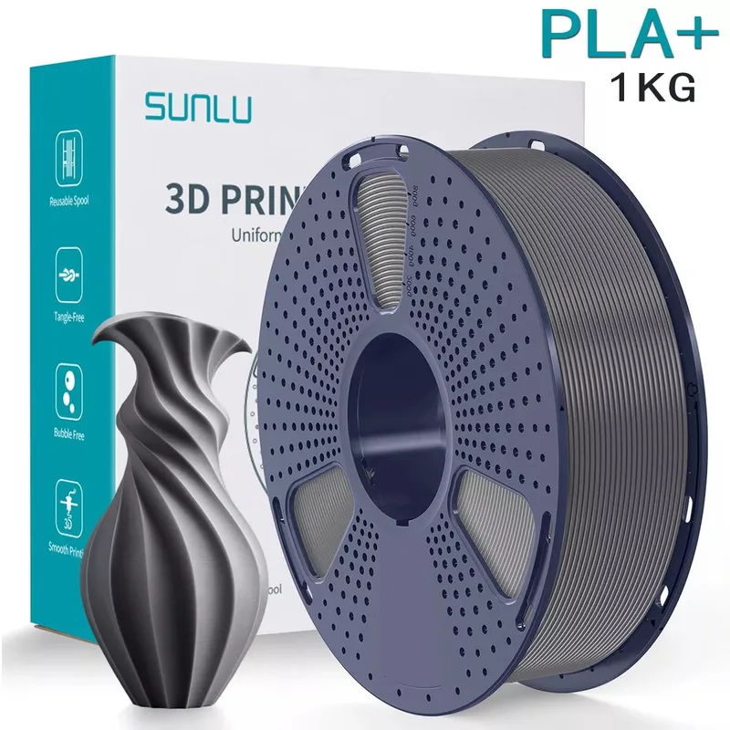 PLA+ / Grey 1kg - 1.75mm - 3D printer filament van Sunlu in Grijs – productfoto