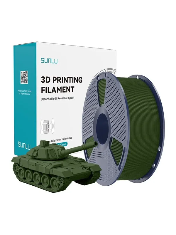 PLA+ High-Speed Filament by Sunlu in Olive – product photo