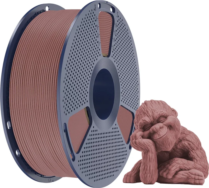 PLA Hout 3D-filament 1.75mm 1kg van Sunlu in Kersen – productfoto