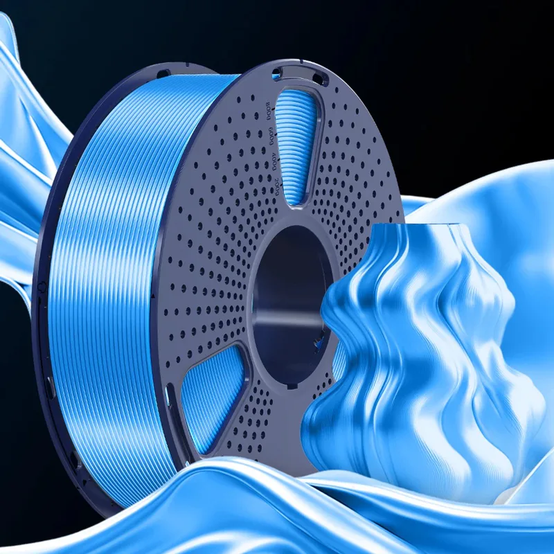 PLA+ SILK 3D-filament 1.75mm 1kg von Sunlu in Blau – Produktfoto