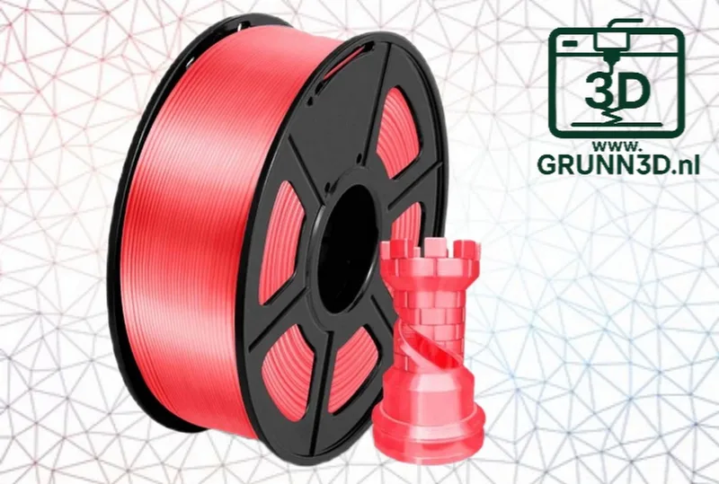 PLA+ SILK 3D-filament 1.75mm 1kg CANDY DANDY by Sunlu in Watermeloen – product photo