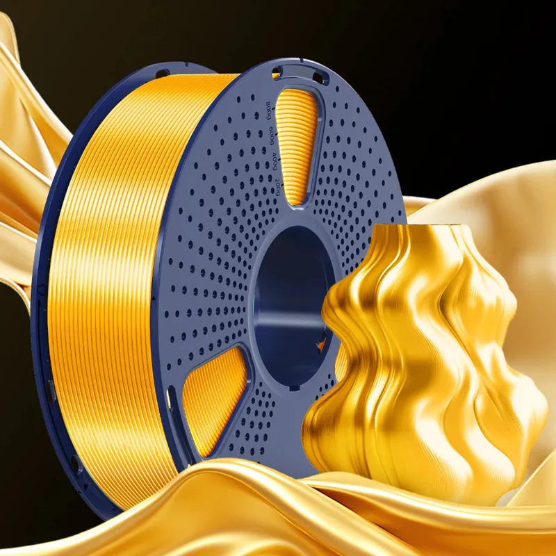 PLA+ SILK 3D-filament 1.75mm 1kg de Sunlu en Or – photo produit