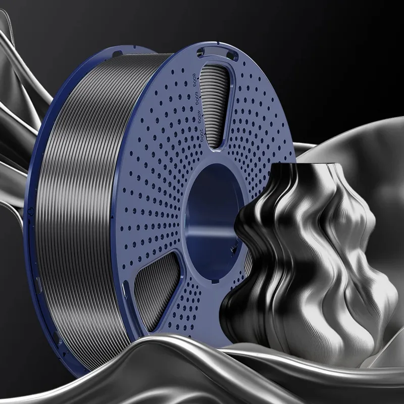 PLA+ SILK 3D-filament 1.75mm 1kg van Sunlu in Zwart – productfoto
