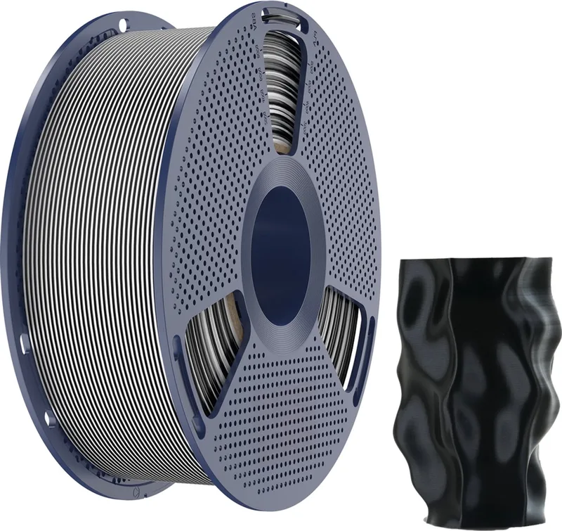 PLA+ Silk Dual Color Filament 1,75mm – 1kg by Sunlu in Zwart Wit – product photo