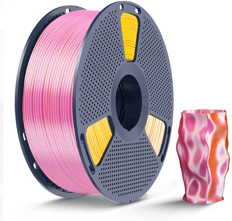 Silk PLA+ Dual Color Filament – 1kg – Pink Gold (Roze Goud) by Sunlu in Pinkgold – product photo