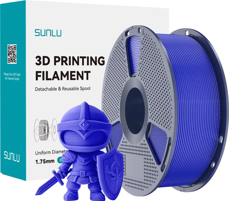 SUNLU 3D-filament PLA+ 1.75mm 1kg van Sunlu in Klein Blauw – productfoto