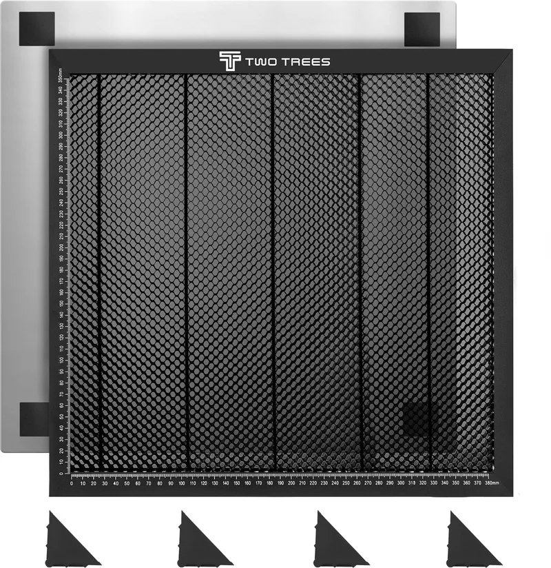 Honingraat Laser Bed - 430x400 mm - Honingraat Laser Bed - voor Laser Graveren Snijmachine - Laser Graveermachine Werktafel Platform - Accessoires voor Lasergraveerder van Two Trees – productfoto
