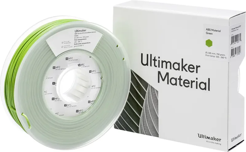 ABS - M2560 Green 750 - 206127 Filament ABS kunststof 2.85 mm 750 g Groen 1 stuk(s) by UltiMaker – product photo