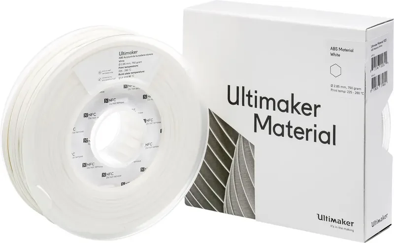 ABS - M2560 White 750 - 206127 Filament ABS kunststof 2.85 mm 750 g Wit 1 stuk(s) by UltiMaker – product photo