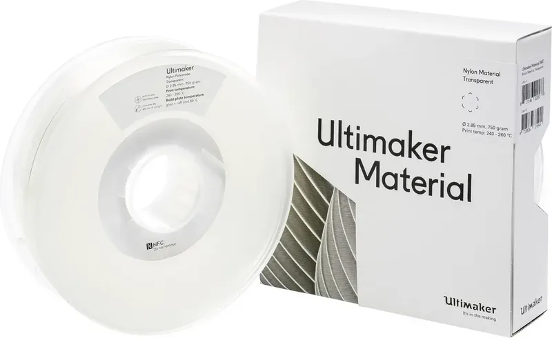 Filament PA (polyamide) 2.85 mm Transparant 750 g van UltiMaker – productfoto