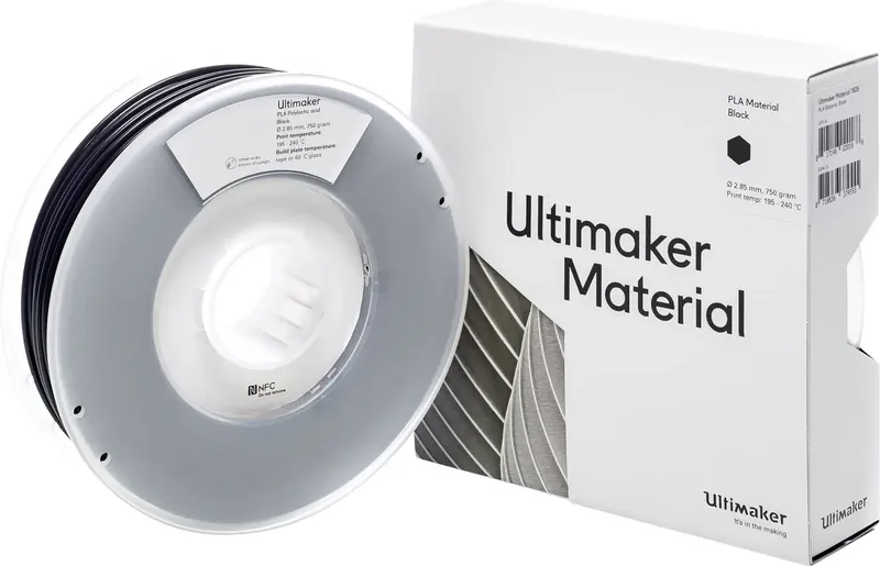 PLA - M0751 Black 750 - 211399 Filament PLA kunststof 2.85 mm 750 g Zwart 1 stuk(s) by UltiMaker – product photo