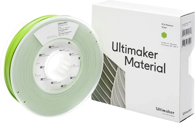 PLA - M0751 Green 750 - 211399 Filament PLA kunststof 2.85 mm 750 g Groen 1 stuk(s) by UltiMaker – product photo