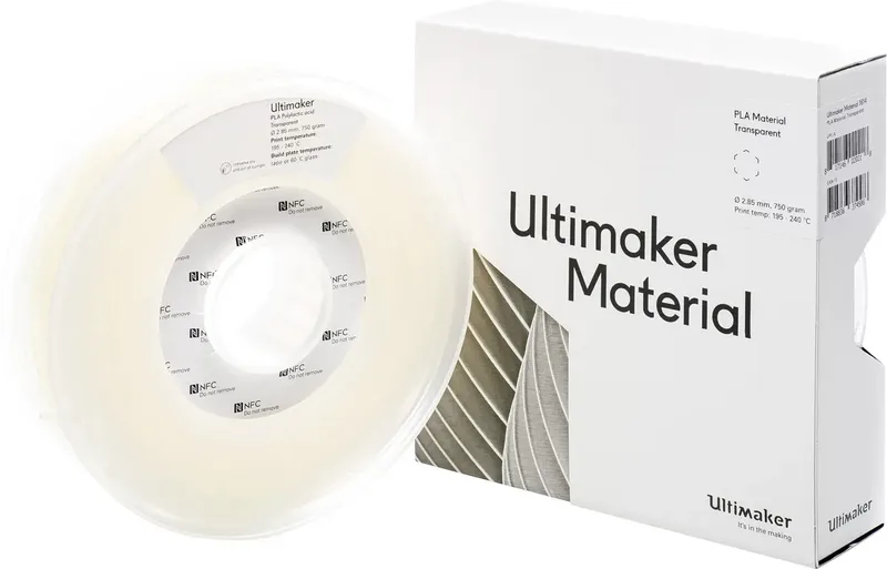 PLA - M0751 Transparent 750 - 211399 Filament PLA kunststof 2.85 mm 750 g Transparant 1 stuk(s) van UltiMaker – productfoto