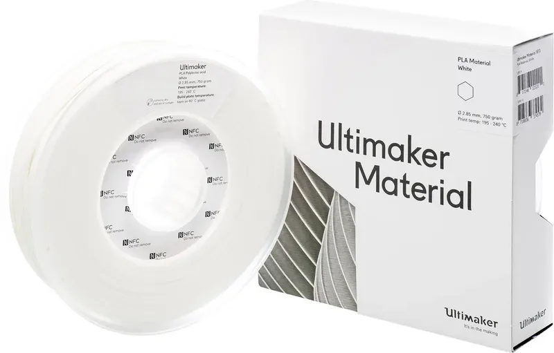 PLA - M0751 White 750 - 211399 Filament PLA kunststof 2.85 mm 750 g Wit 1 stuk(s) van UltiMaker – productfoto