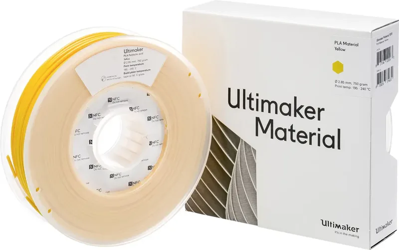 PLA - M0751 Yellow 750 - 211399 Filament PLA kunststof 2.85 mm 750 g Geel 1 stuk(s) van UltiMaker – productfoto