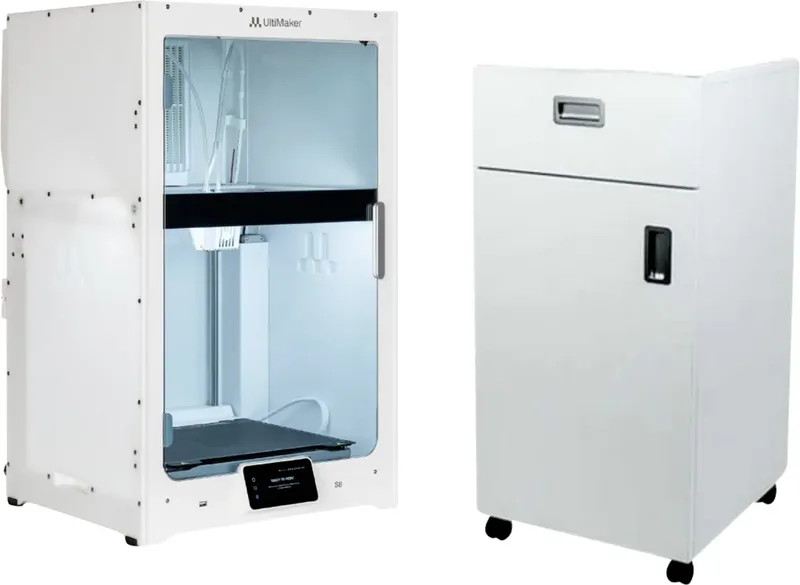 S8 + Maertz Cabinet 3D Drucker Dual-Düsen-System (Dual Extruder) von UltiMaker – Produktfoto
