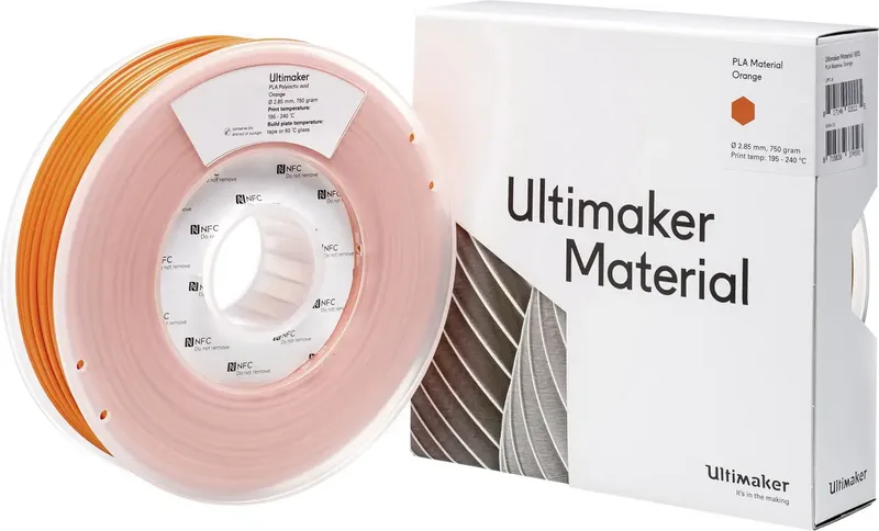 UltiMaker 1615 Filament PLA kunststof 2.85 mm 750 g Oranje 1 stuk(s) by UltiMaker – product photo