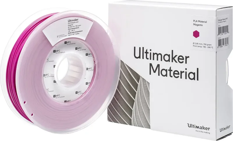 UltiMaker 1617 Filament PLA kunststof 2.85 mm 750 g Magenta 1 stuk(s) van UltiMaker – productfoto