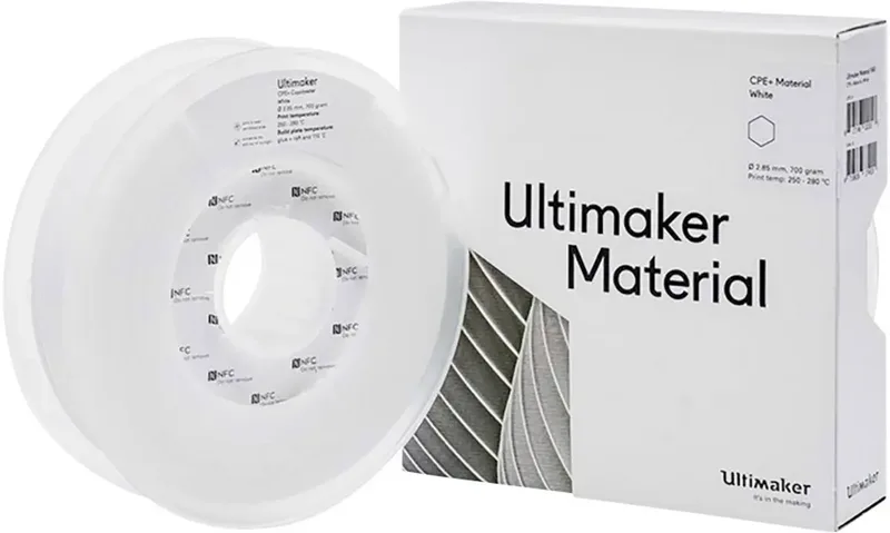 UltiMaker 1645 Filament CPE+ Chemisch bestendig 2.85 mm 700 g Wit 1 stuk(s) by UltiMaker – product photo