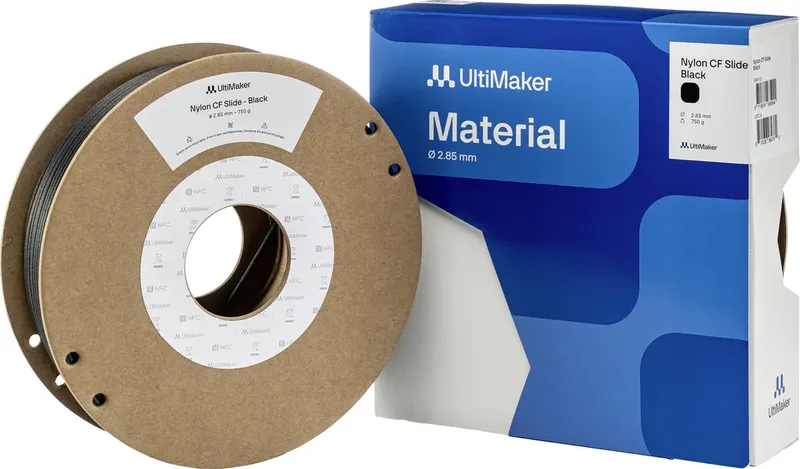 UltiMaker 236923 Nylon CF Slide Filament Filament PA (Polyamid) Kohlefaserverstärkt 2.85 mm 750 g Schwarz 1 St. von UltiMaker – Produktfoto
