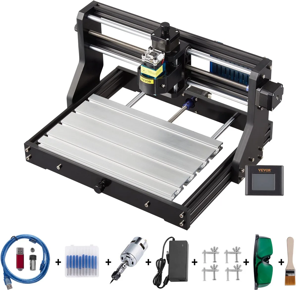 Laser Graveermachine CNC Machine Graveermachine 3018 Pro 2.5 W voor Hout Leer Kunststof Etc. van Vevor – productfoto