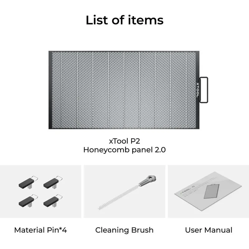 P2 Honeycomb Panel 2.0 Honingraatpaneel van xTool – productfoto 2 van 5