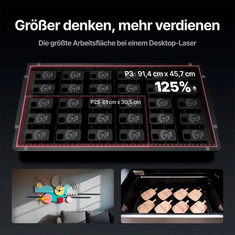 P3 Lasergraveermachine 80w von xTool – Produktfoto 3 von 6